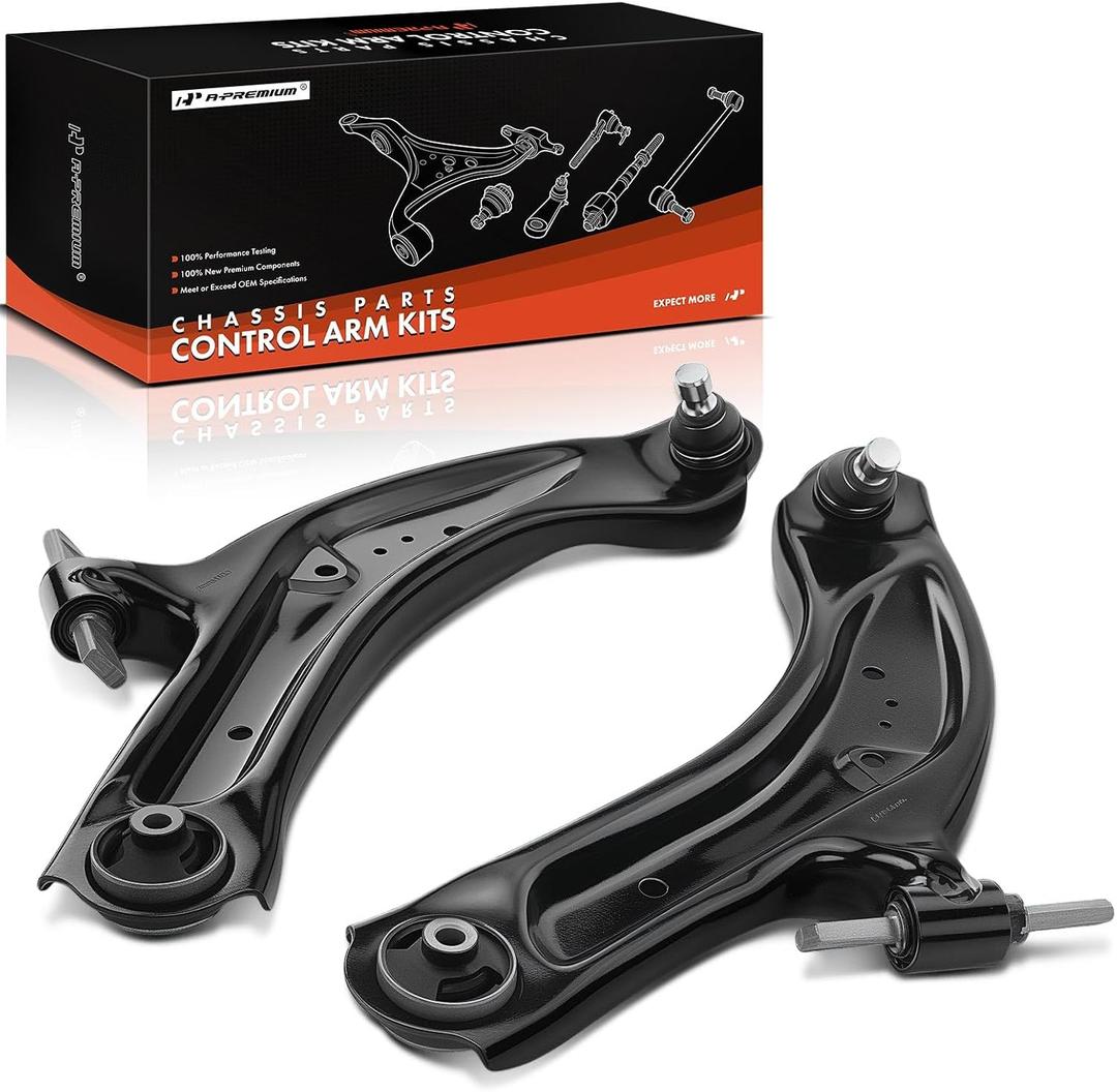 A-Premium 2 x Front Lower Control Arm, with Ball Joint & Bushing, Compatible with Nissan Rogue 2014-2020, Rogue Sport 2017-2022, Qashqai 2017-2023