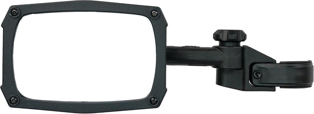 ATV Tek CLEARVIEW™ UTV Sideview Mirror, Black UV resistant Nylon, Designed for and Fits, Honda, Yahama, Polaris, Kawaski, CF Moto with Round or Profiled Tubing, one mirror.
