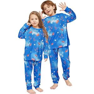Narecte Unisex Girls Boys Pajamas Sets Long Sleeve Top and Pants 2 Piece Pajamas Set for Kid, Size: 8 Years