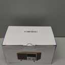 Retro Bluetooth Speaker Clock Radio with Fabric Grille&Wood Finish, Vintage FM Radio with Dual Alarm, Dimmable LED Display for Bedroom Nightstand, Office Desk, Loud Sound, Rechargeable, Knob Control , TF&AUX