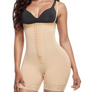 QFE Shapewear for Women Tummy Control Adjustable Detachable Strap Body Shaper Butt Lifter Bodysuit Waist Shaping Hip (Beige, XL)