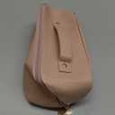 EACHY Travel Makeup Bag, Large Capacity Cosmetic Bag for Women, Waterproof PU Leather, Flat Open Portable Toiletry Bag for Skincare, Brushes & Travel Essentials (AS-Pink), Size Medium