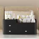 MIUOPUR Perfume Organizer for Men, Perfume Stand, Shelves for Perfumes, Organizador de Perfumes, Dresser Organizer Countertop, Mens Bedroom Essentials, Gifts for Men (Large, Black)