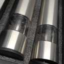 Electric Salt and Pepper Grinder Set - Battery Operated Stainless Steel Mill with Light (2 Mills) - Automatic One Handed Operation - Electronic Adjustable Shakers - Ceramic Grinders