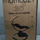 Momcozy CocoSway Electric Baby Swing for Infants, 180° Rotating Seat, Grey