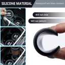 2Pcs Slicone Car Cup Holder Coaster, for Hyundai Elantra Sonata Tucson Santa Fe Genesis Equus Azella,Universal Non-Slip Cup Holders,Silicone Anti-Slip Cup Holder Coaster Car Interior Accessories-XD