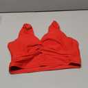 Aqua Eve Women Full Coverage Bikini Top No Bottom Push up Swimsuits Top Sport Bra Bathing Suits Tops (Large, Red)