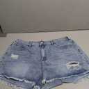 Floerns Women's Plus Size Distressed Denim Shorts Wide Leg Casual Jean Shorts with Pocket (3X-Large Plus)