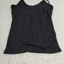 MCCAMEY Womens 100% Silk Spaghetti Strap Camisole Tank Tops Underwear Vests(XL,Black)