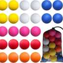 24 Pack Foam Golf Practice Balls,Practice Golf Balls for Backyard,Realistic Feel and Limited Flight Soft Golf Balls for Indoor or Outdoor Training