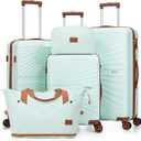 Luggage Sets 5 Piece, Suitcases with Wheels, ABS Hard Case Luggage with TSA Lock Spinner Wheels, Carry On Luggage Set (20/24/28 inch)