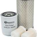 Filter Maintenance Kit K1211-82320 12581-43012 HHK20-36990 Air/Fuel/Oil/Hyd Compatible with Kubota BX22 BX23 BX24 BX25 BX25DLB BX2200 BX2230 BX2350 BX2360 BX2370 Oil Change Kit