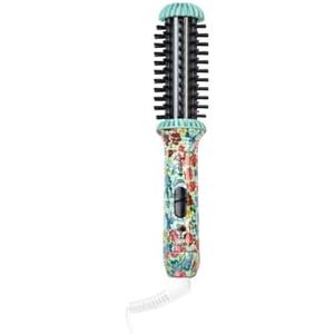 CALISTA GoGo Mini Heated Round Brush | Curl, Touch-Up, De-Frizz, and Style Hair with the Mini 7” Styling Tool | Heats to 365°F | Perfectly Designed Travel Tool | Dual Voltage (Retro Floral)