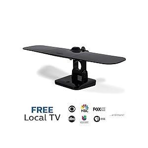 Philips Wing Mobile TV Antenna, Indoor Outdoor Attic Mount, Perfect for Tailgating and Camping, Long Range Antenna, Supports 4K 1080P VHF UHF, Compact Design, Smart TV Compatible, Black, SDV8412B/27