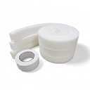 AC Window Seal Kit, 2''x1'' White High Resilience Thick Adhesive Foam Weather Stripping Seal, 6.5ft x 3pcs