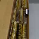 N9R 300pcs Gold Plastic Silverware Dinnerware Flatware- Heavyweight Plastic Cutlery Set, 100 Forks, 100 Spoons, 100 Knives, Gold Utensils for Party, Thanksgiving, Christmas