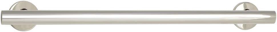 Seachrome 12-inch Coronado Designer Straight Bathroom Shower Grab Bar, Stainless Steel, Polished Chrome
