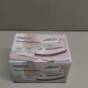 BEAUTURAL Mini Travel Steam Iron for Clothes with Dual Voltage, Temperature Control, Non-Stick Soleplate and Cord Storage, Ideal for Sewing, Quilting and Handcraft (White)