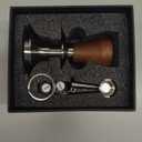 51mm Tamper Calibrated,Auto-Leveling and 30lb Spring Loaded Design Stainless Steel 51 mm Coffee Tamper with Replacement Springs