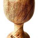 Wooden Goblet - Handmade Vintage Chalice Drinking Cup, 6" x 5oz, Perfect for Wedding, Christmas, Eucharist & Kiddush (1Pc)