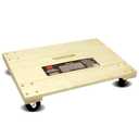 MaxWorks 50952 1000 lbs. Capacity 24 in. x 16 in. Hardwood Furniture Moving Dolly
