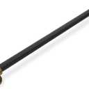10 Pack 10 inch(254mm) Black and Antique Brass Kitchen Cabinet Handles Knurled Cabinet Pulls Black Drawer Pulls Kitchen Cabinet Hardware