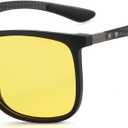 ZENOTTIC Square Polarized Sunglasses for Men Ultralight Carbon Fiber Sun Glasses Driving Fishing Golf Sports UV400 Protection