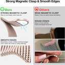 BELONGME Mesh Metal Loop Compatible with Apple Watch Band 40mm 41mm 38mm 42mm Series 11 10 9 8 7 6 5 4 3 2 1, SE 3 2 1 Women Men, Stainless Steel Strap with Magnetic Clasp for iWatch Bands