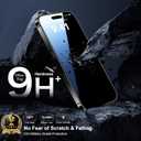 3 x QsmQam for iPhone 16 Pro Screen Protector + Camera Lens Protector, [Military Grade Shatterproof], Ultra Top 9H+ Tempered Glass, Full Coverage Screen, with Automatic Dust Removal [2+2 Pack]