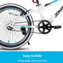 JOYSTAR Lubbock 20 24 Inch Kids Bike for Boys & Girls Ages 7-12 Years Hardtail Mountain Bike for Kids with 1-Speed/7-Speed Drivetrain, White Wall Knobby Tires, Kids' Bicycle