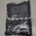 Women's Elegant Velvet Dress Long Sleeve Square Neck Pearl A Line Flowy Bridesmaid Cocktail Party Midi Dresses (Black, M)