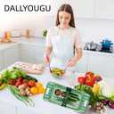 Over The Sink Colander Strainer Basket, Collapsible Strainers And Colanders To Vegetable Washing Basket, Collapsible Colander pasta drainer For Kitchen Sink Food (CLEAR GREEN)