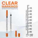 2 x 8 Pcs Insulin Syringe U-100 | 1ml/cc with 30G 1/2''(12.7mm) Needle, Individual Packaging