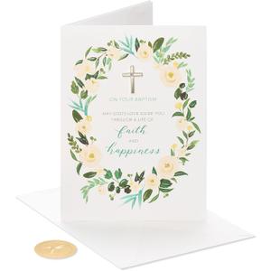 Papyrus Baptism Card (Faith and Happiness)