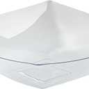 Restaurantware Moderna 64 Ounce Fancy Plastic Bowls 10 Square Disposable Salad Bowls - Durable Heavy-duty Clear Plastic Bowls For Warm And Cold Foods