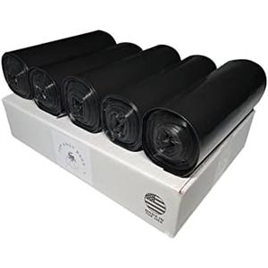 4 Pcs Top MaxiMite 50-60 Gallon Trash Bag Black 100 Count Made in USA