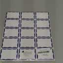 390Pcs Name Tags, 3in x 2in Name Tag Stickers, Name Tags Sticker for School Office Home (White with Blue Border) (Bule)