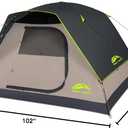 Happy Travel Camping Tent, 4/6 Person Dome Tents for Camping with Rainfly, Waterproof Clip Easy Setup Portable Family Tent with Mesh Windows, 20% More Headroom Backpacking Tents for Camping & Hiking