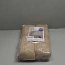 MIULEE Pinch Pleated Thick Linen Curtains 90 Inch 4 Panels Set Back Tab Memory Trained Pinch Pleat Semi Sheer Light Filtering Privacy Curtain Let Light in Window Drapes for Living Room Bedroom Taupe