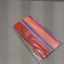 Nezyo 240 Sheets Bright Paper Chain Strips Construction Paper About 46 Feet in Total Length 1 x 8 Inch Assorted Colors DIY with 1 Roll Double Sided Tape(Bright Colors)