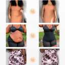 SHAPELLX Fajas Colombianas Shapewear for Women Tummy Control Plus Size Postpartum Body Shaper Butt Lifting Bodysuit (Black, XXXL)