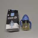 GROSMIMI Spill Proof no Spill Magic Sippy Cup with Straw with Handle for Baby and Toddlers, Customizable, PPSU, BPA Free 6 oz (Sky blue)