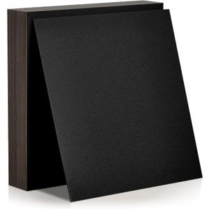 20 Pcs Book Board, Binders Board Chipboard Designer Bookboard Kraft Heavy Duty Chipboard Sheets Bookbinding Supplies for Book Binding Cover (Black, 12 x 12 Inch 80PT)