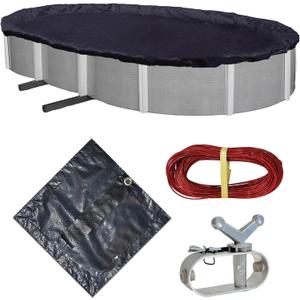 Blue Wave 8-Year 12-ft x 24-ft Oval Above Ground Pool Winter Cover