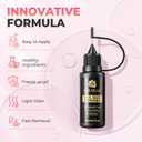 UNA GELLA 20ml*2PCS Nail Glue Remover for Press on, Multi-Functional Pinpoint Glue Remover Fast Removal Gentle Non-Acetone with Crystal Sticks for Nails Polish False Acrylic Nail Tips Home DIY