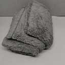 1 Pack 3 Calming Blankets Fluffy Premium Fleece Pet Blanket Soft Sherpa Throw for Dog Puppy Cat Grey Medium (30x20'')