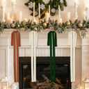 2 x Large Velvet Christmas Bow 23.6x15.7 Inch Vintage Christmas Tree Topper Bows Christmas Staircase Wreath Bows for Xmas Fireplace Decoration (6, Classic Color)