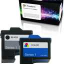 Refilled Dell Series 1 T0529 T0530 Ink Cartridge Replacement for Dell Photo A920 720 Printers (1 Black 1 Color)
