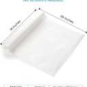 Con-Tact Brand 04F-CZ8S01-06AZ Zip-N-Fit Premium Non-Adhesive Perforated Shelf and Drawer Liner, 18-Inches by 4-Feet, Ribbed Clear