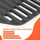 7644 Grill Grates for Weber Q100, Q1000, Q1200, Q120, Q1400, 516001, 516002, 50060001, 51010001, 51060001, Baby Q Cast Iron Grill Parts-2 Pack